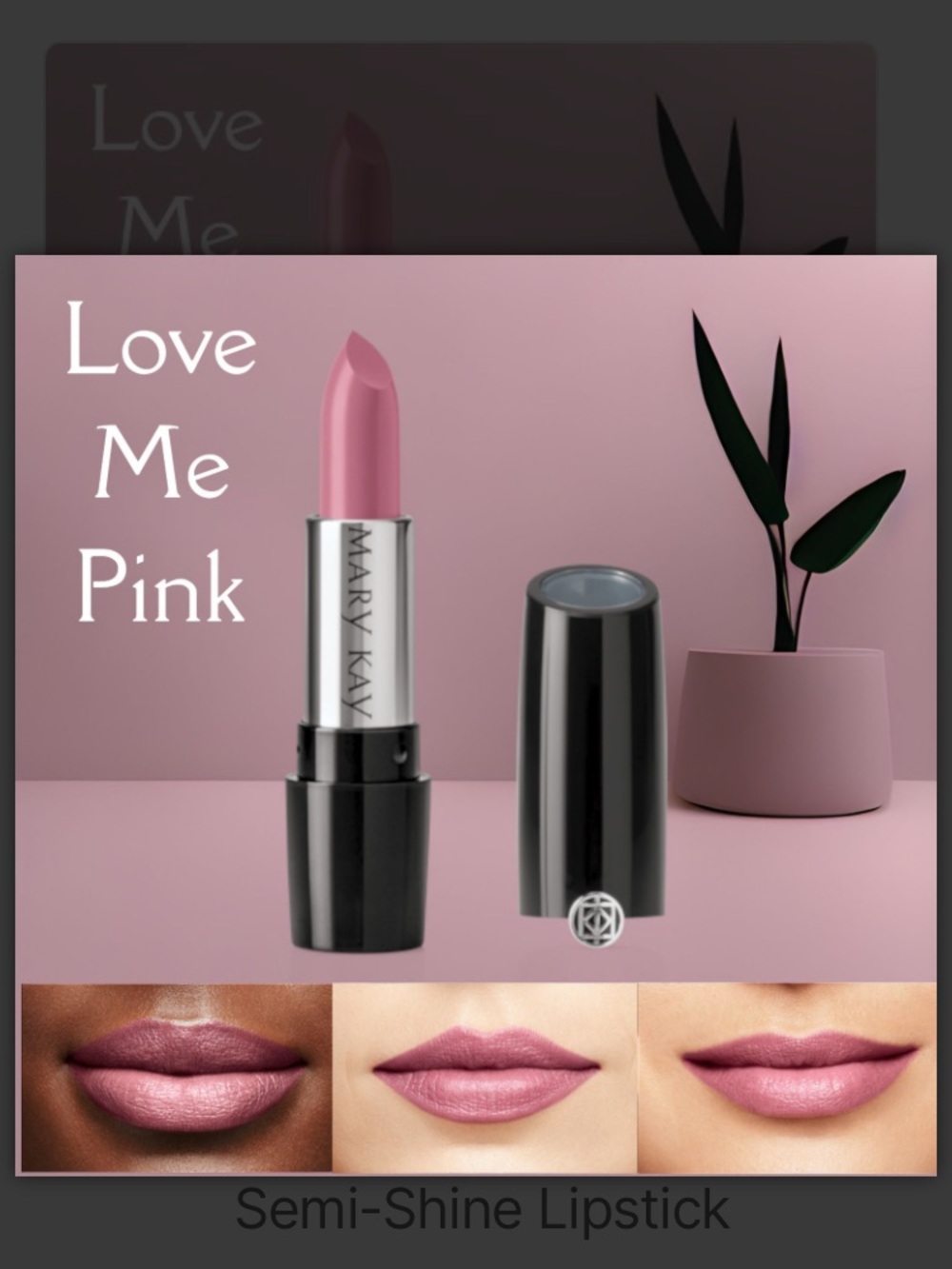 Mary Kay Love Me Pink Semi-Shine Lipstick - Soft Pink